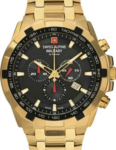 Pre-owned Swiss Military Swiss Alpine Military 7043.9217 Star Fighter Sapphire Chrono
