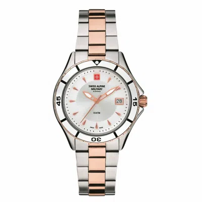 Pre-owned Swiss Military Swiss Alpine Military Women's Watch Analog Quartz 7740.1152sam Stainless Steel