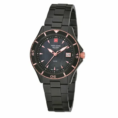 Pre-owned Swiss Military Swiss Alpine Military Women's Watch Analog Quartz 7740.1187sam Stainless Steel