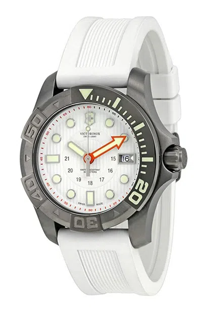 Pre-owned Swiss Military Victorinox Swiss Army 241559 Mens Quartz Stainless Steel Rubber Band $795
