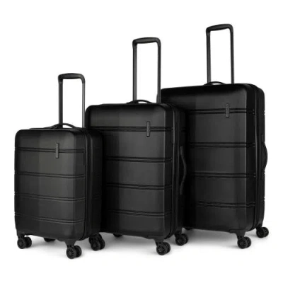 Swiss Mobility Lax 3 Piece Hardside Luggage Set In Black