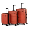 Swiss Mobility Lax 3 Piece Hardside Luggage Set In Coral