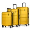 Swiss Mobility Lax 3 Piece Hardside Luggage Set In Yellow