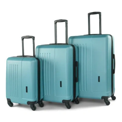 Swiss Mobility San Collection 3 Piece Hardside Luggage Set In Blue