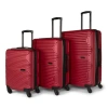 Swiss Mobility Sfo 3 Piece Hardside Luggage Set In Red