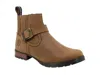 Swissbrand Casual Leather Booties In Honey In Gold