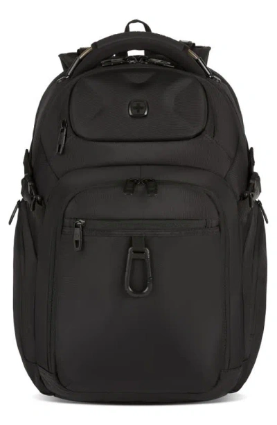 Swissgear 18.5" Hard Pocket Laptop Backpack In Black