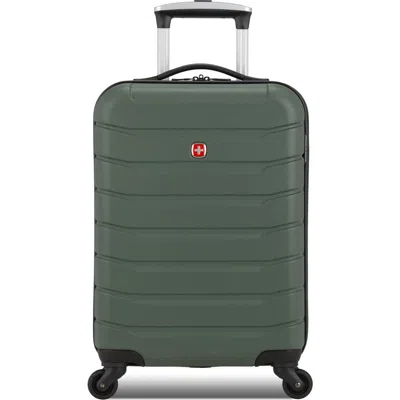 Swissgear 20-inch Hardside Spinner Carry-on Suitcase In Green