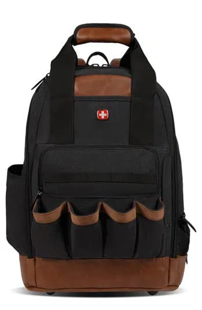 Swissgear 2767 Work Pack Tool Backpack In Black/brn