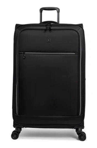 Swissgear 28-inch Softside Spinner Luggage In Black