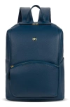 Swissgear 9901 Faux Leather Laptop Backpack In Navy