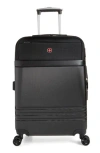 Swissgear Hybrid 25-inch Spinner Suitcase In Black