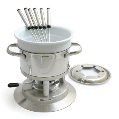 Swissmar Arosa 11 Piece Fondue Set, Stainless Steel
