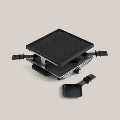 Swissmar Geneva 4 Person Raclette With Cast Aluminum Grill Plate In Black
