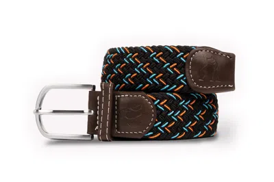 Swole Panda Men's Black / Blue / Red Woven Belt - Black & Red & Blue Dot In Black/blue/red