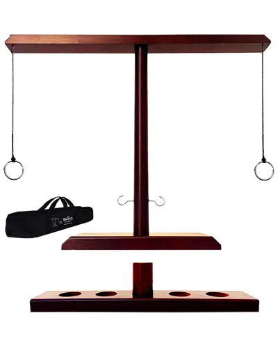 Swooc Games Battle Hooks Plus 2-player Hook & Ring Game In Brown