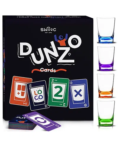Swooc Games Dunzo & Uno-inspired Drinking Game In Black