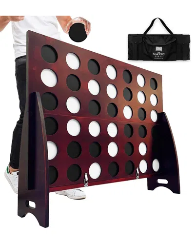Swooc Games Giant 4-in-a-row Game In Brown