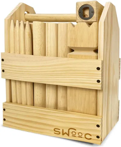 Swooc Games Kubb Set W/ Wooden Crate