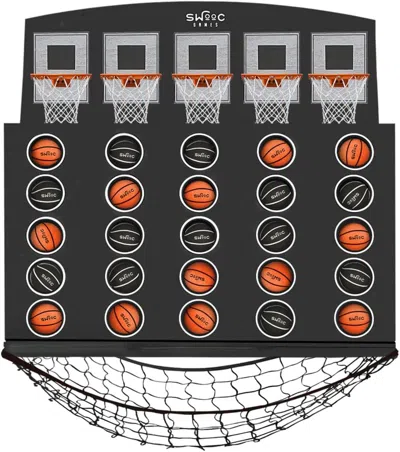 Swooc Games Low Post Lineup Basketball 4-in-a-row In Black
