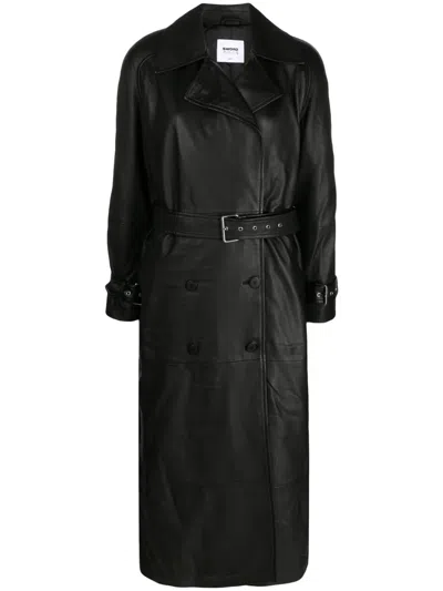 Sword 6.6.44 Belted Leather Jacket In Black