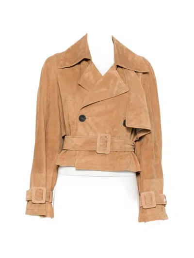 Sword 6.6.44 Belted Trench Jacket In Brown