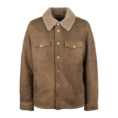 Sword 6.6.44 S.w.o.r.d 6.6.44 Brown Shearling Jacket