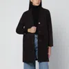 Sword 6.6.44 Brown Suede Jacket In Black