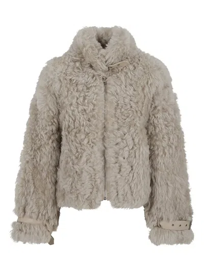 Sword 6.6.44 Buckle Cuff Coat In Brown