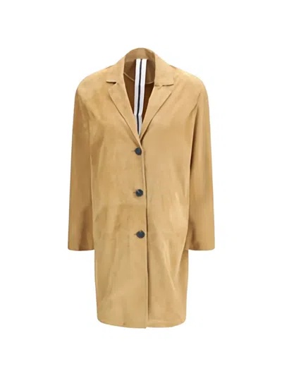 Sword 6.6.44 Sword 6644 Brown Long Suede Leather Jacket