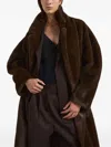 Sword 6.6.44 Buttoned Coat In Brown