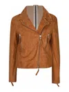 Sword 6.6.44 Zip-fastening Suede Jacket In Brown