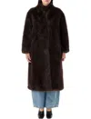 Sword 6.6.44 S.w.o.r.d 6.6.44 Coat Eco Fox In Brown