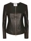 Sword 6.6.44 Zip-fastening Leather Jacket In Black
