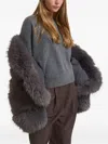 Sword 6.6.44 Faux-fur Coat In Gray