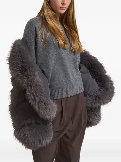 Sword 6.6.44 Faux-fur Coat In Gray