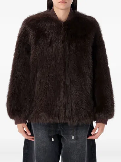 SWORD 6.6.44 FAUX-FUR JACKET