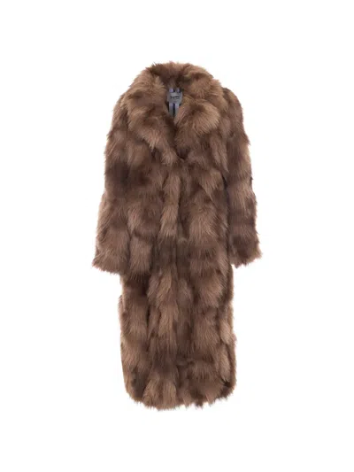 Sword 6.6.44 Faux-fur Coat In Brown