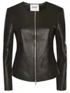 Sword 6.6.44 Zip-fastening Leather Jacket In Black