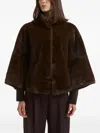 Sword 6.6.44 Funnel-neck Coat In Brown