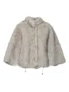 Sword 6.6.44 Funnel-neck Coat In Gray
