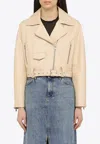 Sword 6.6.44 S.w.o.r.d 6.6.44 Milk-white Biker Jacket In White