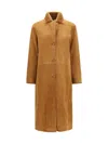 Sword 6.6.44 S.w.o.r.d 6.6.44 Leather Shearling Coat In Neutral