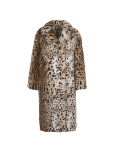 Sword 6.6.44 Leopard-print Double-breasted Coat In Multi
