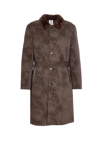 SWORD 6.6.44 LONG FAKE FUR COAT
