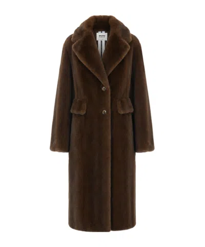 Sword 6.6.44 Long-sleeved Coat In Brown