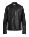 Sword 6.6.44 Man Jacket Black Size 44 Leather In Black