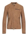 Sword 6.6.44 Man Jacket Camel Size 46 Soft Leather In Beige