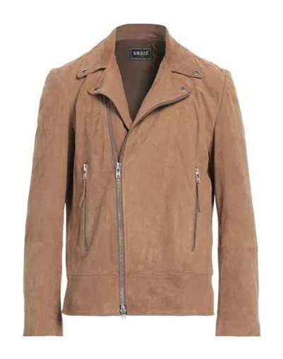 Sword 6.6.44 Man Jacket Camel Size 44 Soft Leather In Beige
