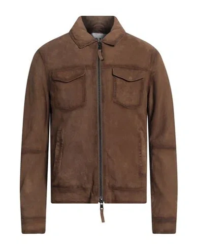 Sword 6.6.44 Man Jacket Khaki Size 44 Leather In Beige